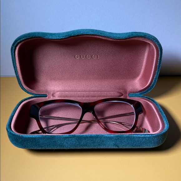 Authentic Gucci Gold Cat-Eye Glasses Prescription or Sunglasses